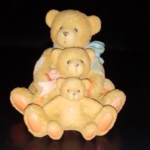 Cherished Teddies THEADORE, SAMANTHA and TYLER "Friends Come In All Sizes 1991